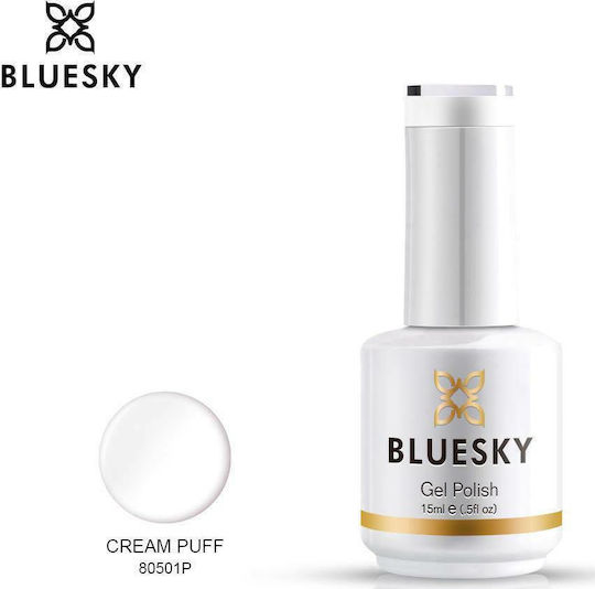 Bluesky 805 Semi-Permanent Nail Polish Cream Puff 80501 15ml 1pcs