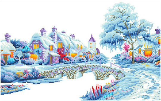 Diamond Dotz Winter Village Canvas Diamond Painting Kit DD12.010