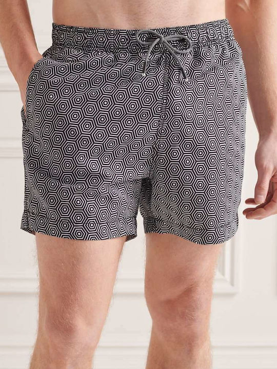 Men's Swimwear Shorts Black with Patterns
