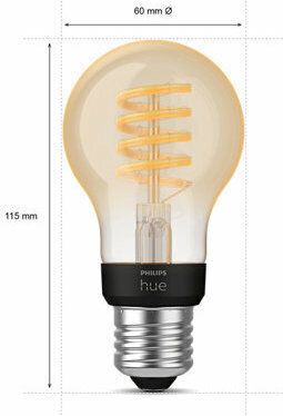 Philips Smart Bulb LED 7W for Socket E27 and Shape A60 Adjustable White 550lm