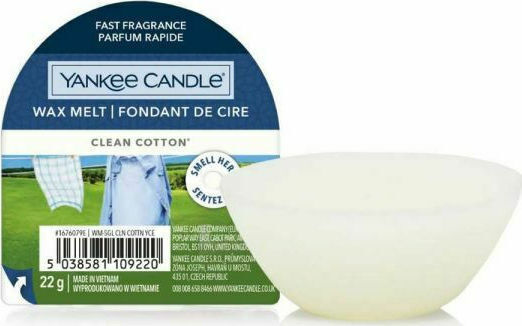 Yankee Candle Αρωματικό Wax Melt με Άρωμα Clean Cotton 22gr