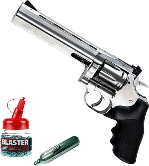 Asg Αεροβόλο Πιστόλι CO2 Dan Wesson 715 6" Silver Μεταλλικό 4.5mm