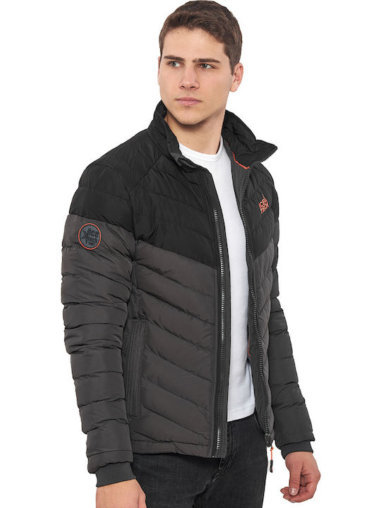 Winter Jacke Puffer Gray / Black