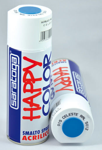 Saratoga Spray Paint Happy Acrylic with Shiny Effect Pale Blue RAL 5012 400ml