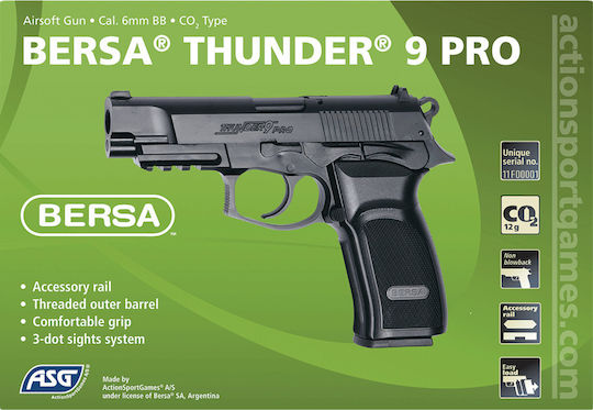 Asg Αερο Pistole CO2 Bersa Thunder 9 Pro