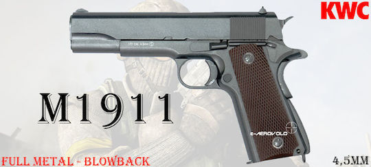 KWC Pistol cu Aer CO2 M1911 Metal complet 4.5mm
