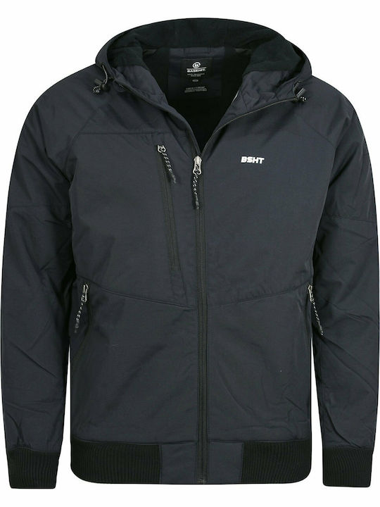 Winter Jacket Bomber Waterproof Black