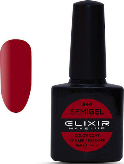 Elixir Semi Gel Semi-Permanent Nail Polish Dark Candy Apple 844 8ml 842-844