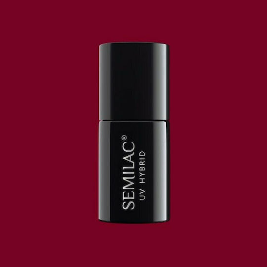 Semilac Classic Ημιμόνιμο Βερνίκι Νυχιών Deep Red 071 7ml