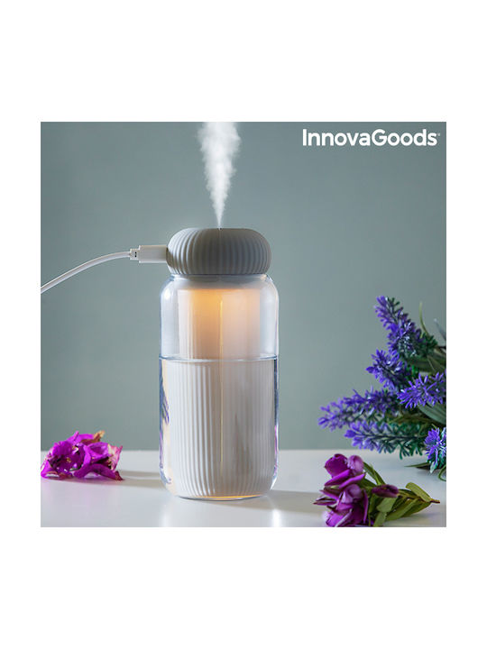 InnovaGoods LED Устройство за ароматерапия Ултразвуков V0103247 с таймер Бял 300мл V0103247