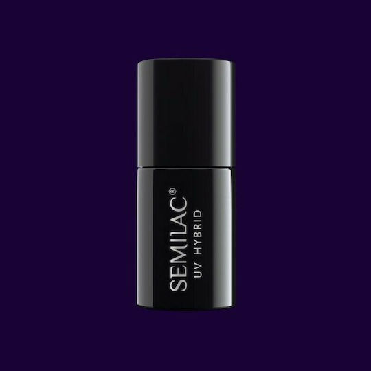 Semilac Classic Ημιμόνιμο Βερνίκι Νυχιών Black Plum 089 7ml