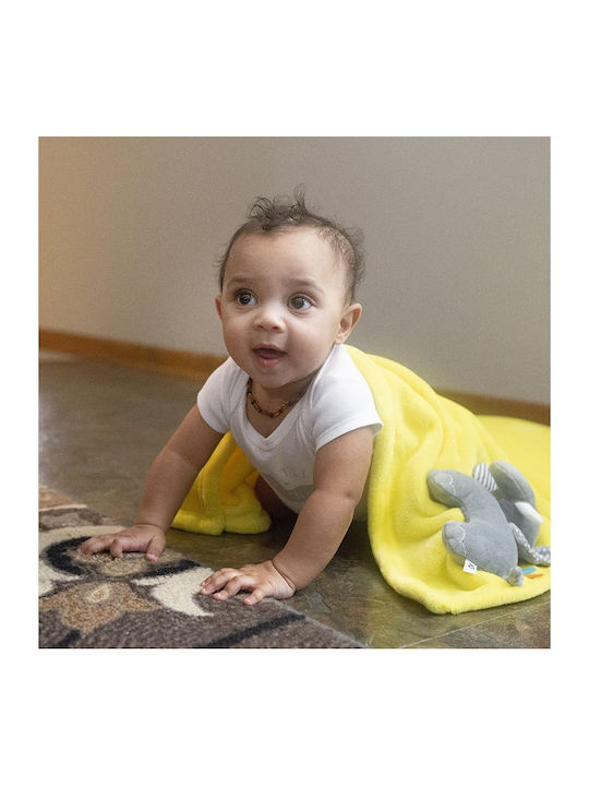 Zoocchini Blanket Nursery Swaddling Blankets Elephant Velvet Yellow 69x99cm