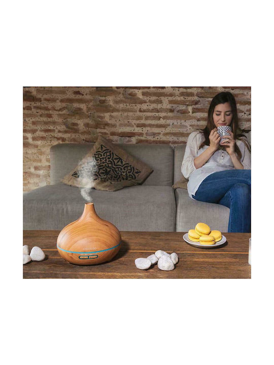 Cecotec Led Ultrasonic Aromatherapy Diffuser Pure Aroma 300 Yang with Timer Brown 300ml