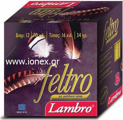 Lambro Φυσίγγια Feltro 34gr 25τμχ