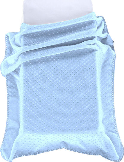Morven Decke Wickeltücher für Kinderzimmer Bubbles Samt Hellblau 80x110cm