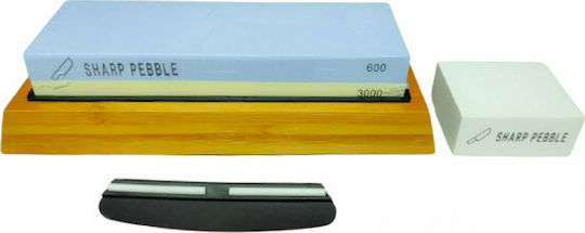 Sharp Pebble Grit 600/3000 Πέτρα Ακονίσματος Διπλή με Πυκνότητα 600/3000 18x5.7x3cm