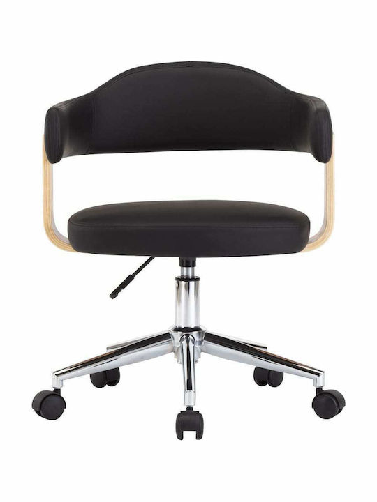 Sessel mit Armlehnen & Rollen Black 49.5x51.5x94cm 1Stück