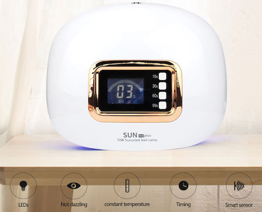 SUN ONE UV H4 Plus Nail Polish Curing Lamp UV / LED 72W Blue