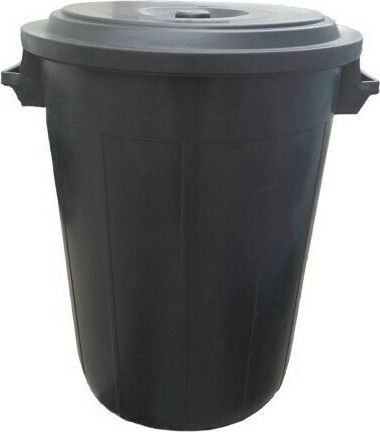 Dianomiki Plastic Waste Bin 75lt Black