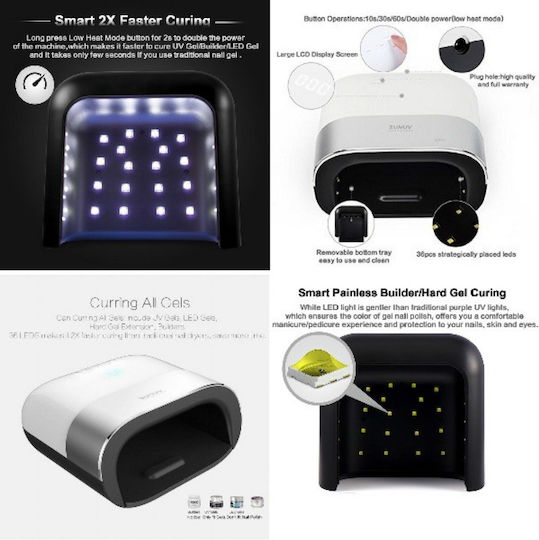SUN ONE UV Sun 3 Smart 2.0 Nail Polish Curing Lamp UV / LED 48W White