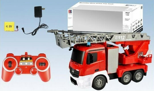 Shantou Double Eagle Fire Truck with Ladder Remote Controlled Fire Truck Red