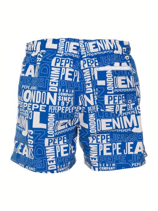 Alex Men's Swimwear Shorts Blue with Patterns