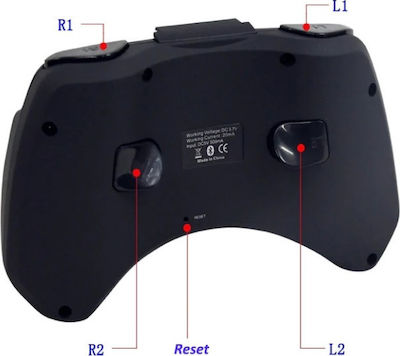 iPega 9025 Ασύρματο Gamepad για Android / PC / iOS Μαύρο