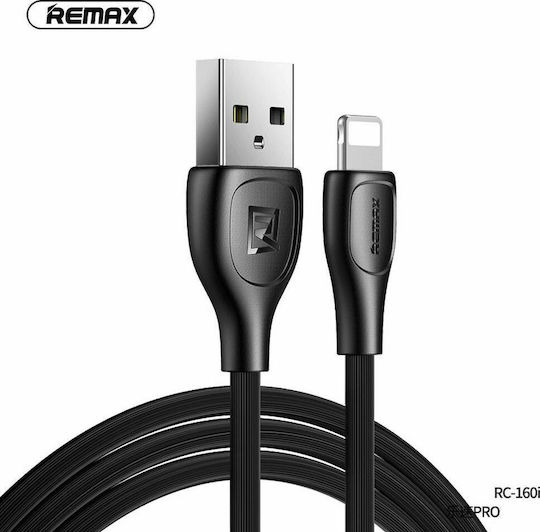 Remax Regular USB to Lightning Cable Μαύρο 1m (Lesu)