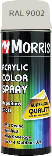 Benman Σπρέι Βαφής Acrylic με Γυαλιστερό Εφέ Grey White RAL 9002 400ml