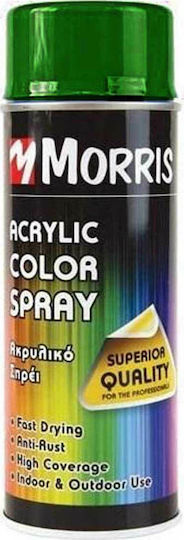 Benman Σπρέι Βαφής Acrylic με Γυαλιστερό Εφέ Leaf Green RAL 6002 400ml