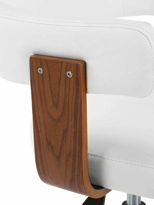 Sessel mit Armlehnen & Rollen White 49.5x51.5x94cm 6Stück