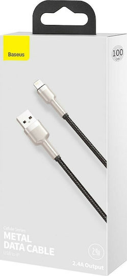 Baseus Cafule Series Braided USB-A to Lightning Cable Black 1m (CALJK-A01)