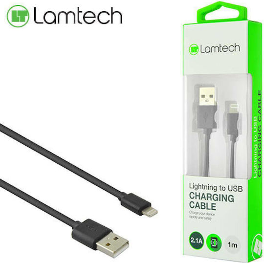 Lamtech USB-A to Lightning Cable Black 1m (LAM444519)