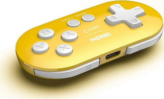 8Bitdo Zero 2 Wireless Gamepad for Switch Yellow