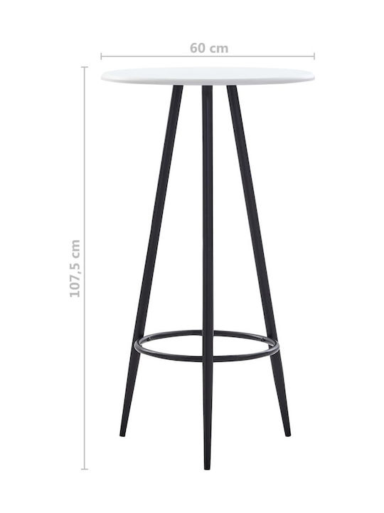 Bar Set for Small Outdoor Spaces 3 Pieces Dark Gray