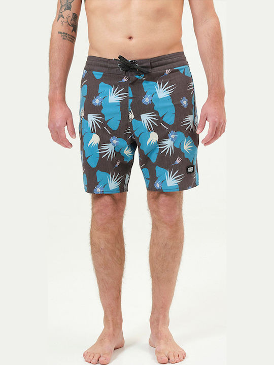 Men's Swimwear Shorts Blue / Turquoise Floral