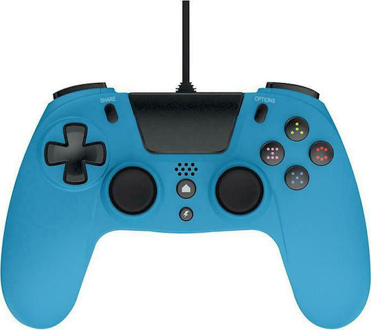Gioteck VX4 Verkabelt Gamepad für PC / PS4 Blau