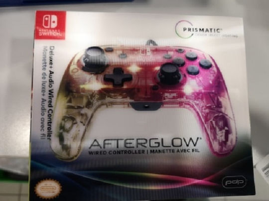 PDP Afterglow Deluxe+ Audio Ενσύρματο Gamepad για Switch Grey