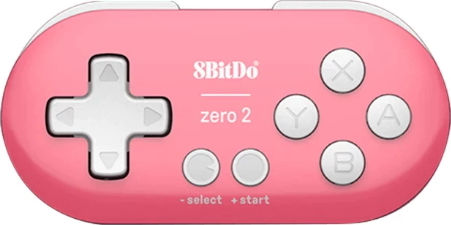 8Bitdo Zero 2 Ασύρματο Gamepad για Switch Ροζ