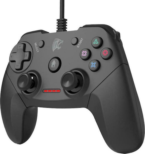 Roar R100WD Verkabelt Gamepad für Android / PC / PS3 Schwarz