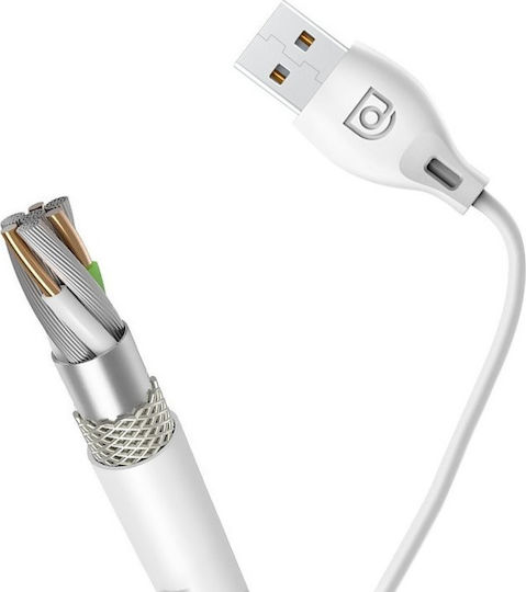 Dudao L4L USB-A to Lightning Cable White 1m