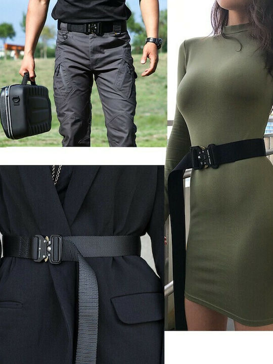 TMV-0043 Men's Black Webbing Belt