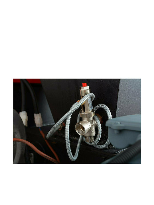 Werstahl BioHydro 30 Ενεργειακό Τζάκι Pellet Καλοριφέρ 30.11kW Ίσιο με Συρόμενη Πόρτα