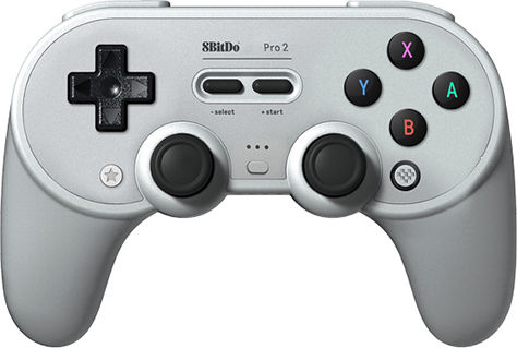 8Bitdo Pro 2 Ασύρματο Gamepad για Android / PC / Switch Gray Edition