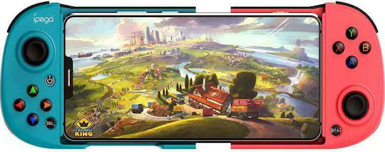 iPega 9217 Ασύρματο Gamepad για Android / iOS Blue-Red