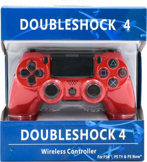 DoubleShock Ασύρματο Gamepad για PS4 Κόκκινο