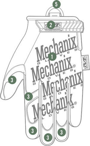 Mechanix Wear Military Gloves Coyote In Beige Colour