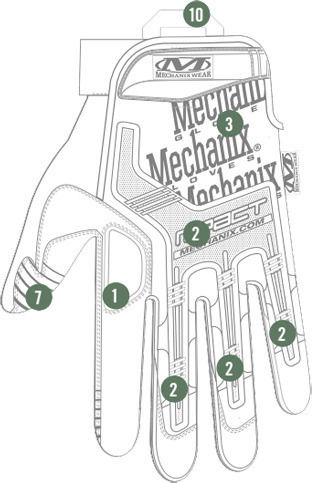 Mechanix Wear M-Pact Military Gloves Coyote In Beige Colour