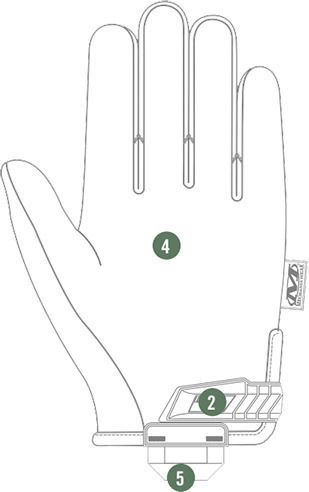 Mechanix Wear The Original Στρατιωτικά Γάντια Wolf Grey σε Γκρι χρώμα