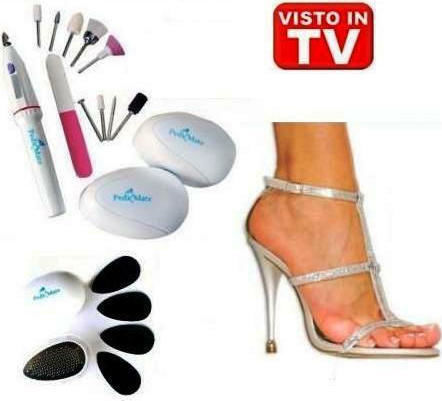 Verk Group Pedi Μate Freză pentru Unghii Baterie Alb
